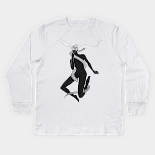 Woman Kids Long Sleeve T-Shirt